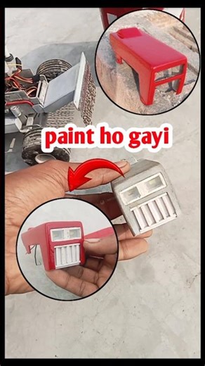 Tractor paint 🎨ho gayi #handmade #homemade #tractor #diy #paint #ytshorts #shorts