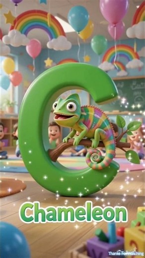 ABC Song for Kids 🌈 Learn A to Z with Cute Animals & Objects | Fun Alphabet Song #shorts