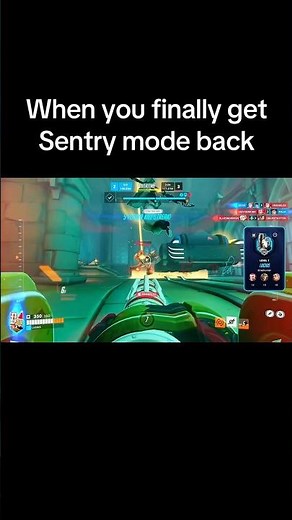 Bastion Sentry mode to save the game on Overwatch!