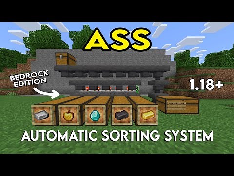 Automatic Sorting System For Minecraft Bedrock 1.20