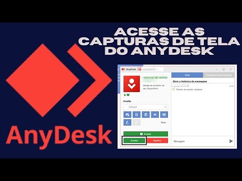Como acessar as capturas de tela do ANYDESK