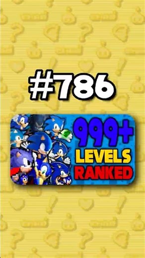 Number 786 - Ranking ALL 999+ Sonic Levels from Worst to Best