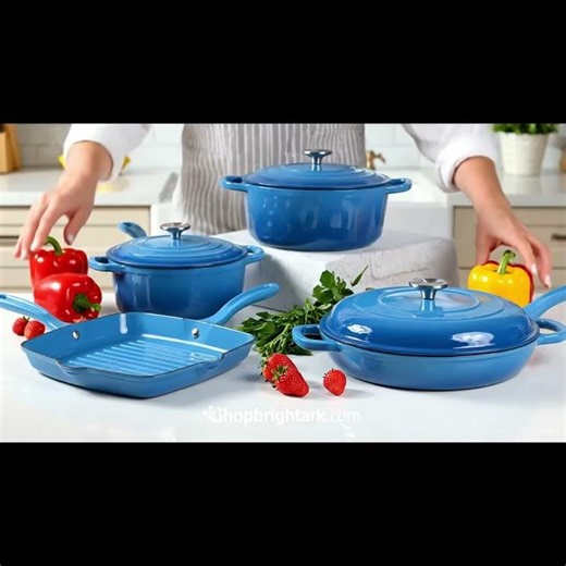 ShopBrightArk Non-Stick Cookware Set – Effortless Cooking, Stylish Design