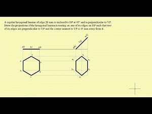 Autocad Drawing: 7.2 Projection of Planes