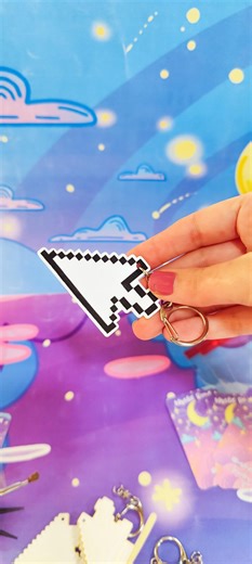 Computer Mouse Arrow Cursor Keychain. Retro Computing - Etsy