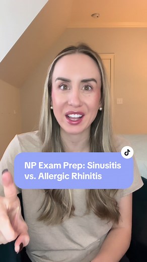 Sinusitis vs. Allergic Rhinitis…here’s the quick, high-yield breakdown you NEED to know. These two may look similar, but the patterns, timing, and key symptoms tell the story. Save this for clinic and your NP board exam✨. Don’t miss our Black Friday sale happening now, at the link in bio on our website. #nursepractitioner #nursingstudent #nursepractitionerstudent #nursepractitioners #nursepractitionerlife #aanp #ancc #blackfridaydeals #tiktok