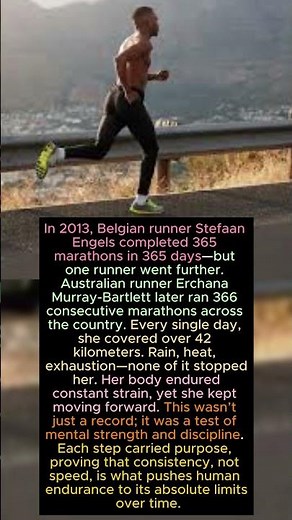 She Ran 366 Marathons in One Year 😳