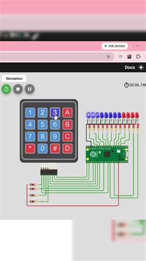 Pico Keypad LEDs Go Crazy 🤯 #arduino #diy