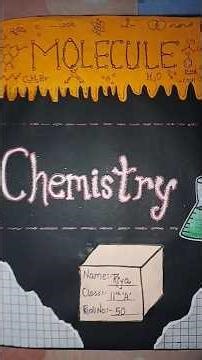 #Chemistry project file# Cover design #youtubeshorts
