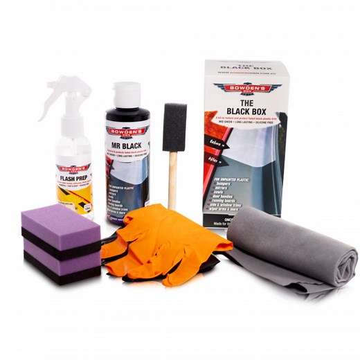 The Black Box is a complete kit to restore and protect faded black plastic trim