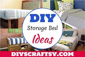29 Best & Easy DIY Storage Bed Ideas