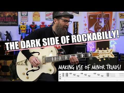 Stop Playing Happy Rockabilly - Try this Minor Triad Groove Instead! - Guitar Lesson with TABS