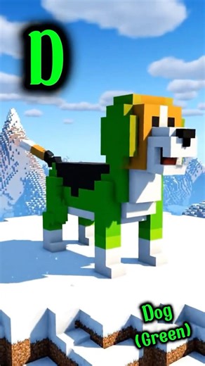 ABC Colorful Minecraft Animals Song (ABCD) #abcsong #minecraft #colorsong #kidsongs