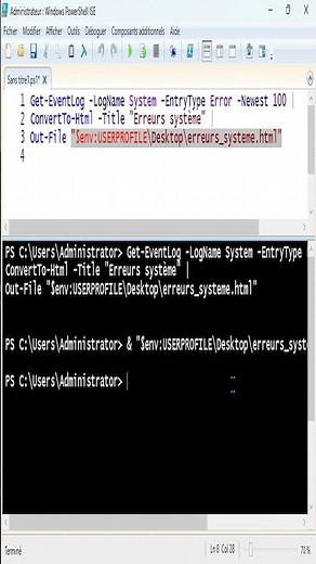 Turn #Windows Event Logs into an #HTML Report with #powershell #scripting