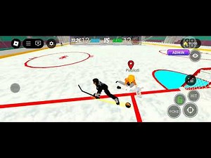 playing with the best player (roblox realistic hockey 5 on 5)