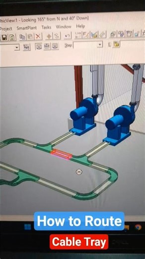 Mastering SP3D: The Ultimate Guide to Cable Tray Routing #sp3d #cabletray #design #shorts #3ddesign