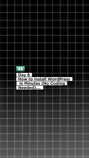 Installing WordPress is easier than you think… Go to your hosting Click install Set your details That’s it. No coding needed. Most beginners delay because they think it’s technical. Comment INSTALL if you want a full step-by-step guide. #wordpresstips #beginnerfriendly #buildinpublic #techsimplified #fyp
