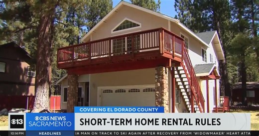 El Dorado County sees drop in complaints after cracking down on vacation rentals
