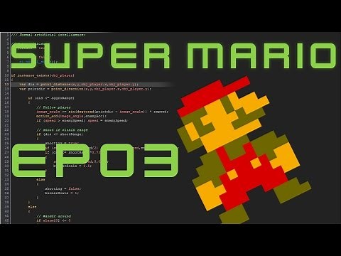 Recreating Super Mario in Game Maker | EP03 - Creating World 1-1