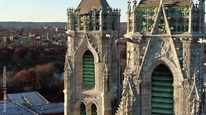 Aerial of Newark and East Orange, New Jersey Stock Video