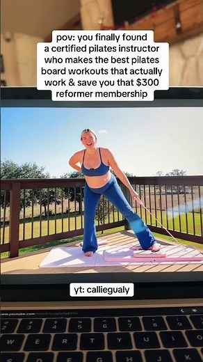 *NEW* BEGINNER PILATES BOARD WORKOUT OUT NOW!!! 🫶🏼
