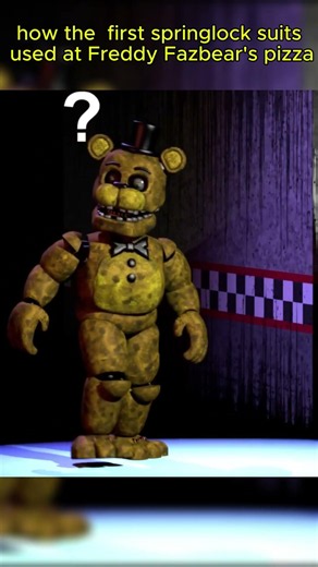 How the first springlock suits used at Freddy's #fnaf #subscribe