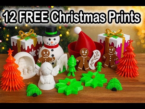 FREE Christmas STL Drop! 12 Must-Have Holiday Prints 🎄🔥