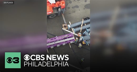 Six Flags in N.J. unpacks 1st section of track for new roller coaster to be completed in 2027