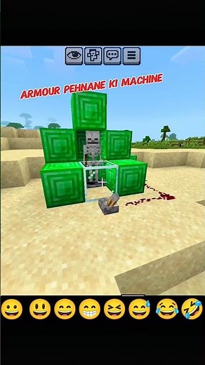 Armour pehnane ki jadui machine 😊 || #minecraft #shorts #shortsfeed #10k
