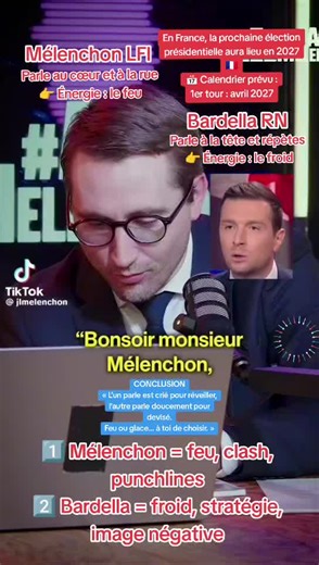 Élections présidentielles en France 2027 : Feu vs Glace