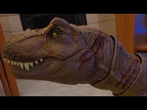 Goat simulator t rex roar but with the Mattel jurassic world camp cretaceous epic roarin t rex sound