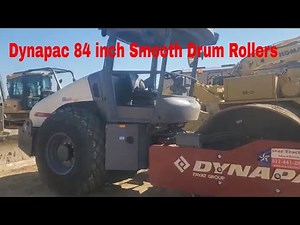 Dynapac 84-Inch Smooth Drum Roller – Precision Compaction by Fayat Group!