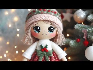 🎅 ¡No creerás lo fácil que es! Muñeca de trapo navideña mágica 🎁✨ MOLDES GRATIS!