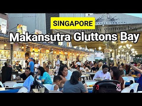Street Food Singapore 2023 | Makansutra Gluttons Bay Food Tour | Gluttons Bay Hawker Center