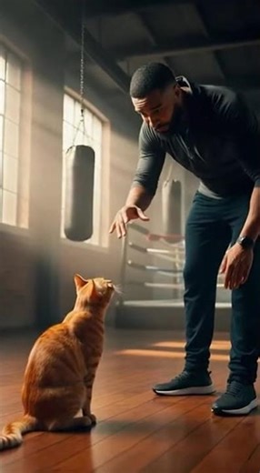 No Training Needed! Orange Cat Is a Born Boxing Master 🚀 #catshorts #shortviral #asmr