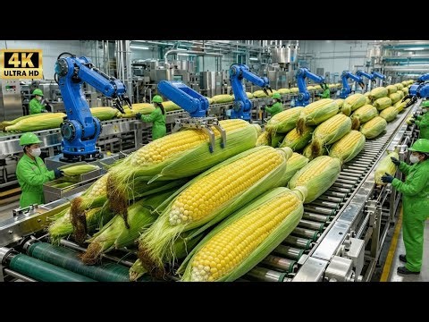 Inside the 1,000,000-LB Sweet Corn Plant How Sweet Corn Is Processed at Massive Scale
