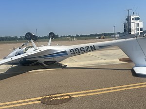 Strong storm damages homes, destroys aircraft in Millington