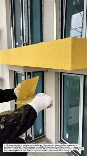 Smooth Wall Finishing Technique Using Trowel | Exterior Plaster Coating Method.