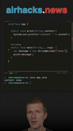 The Use Case for CharSequence #java #shorts #coding #airhacks