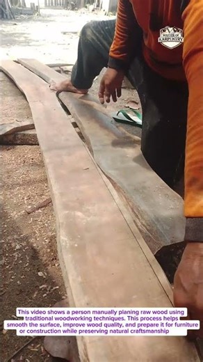 Hand Planing Wood the Traditional Way | Satisfying Woodworking Process