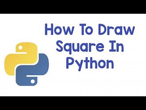 How to draw square in python//square in python//Python For begginers//Learn IT