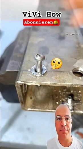 The Practical Technique for installing Stewl Rivet nuts without special tools. #tipps #diy