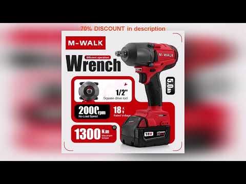 Why Everyone’s Talking About This Product! M-WALK Tool 1300N.M Brushless Impact Wrench Cordless El