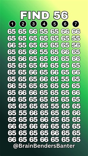 Test Your COGNITIVE Brain Skills With This FAST Number Game! #shorts