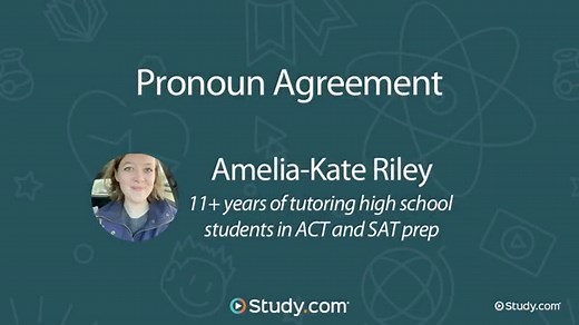 Pronoun Agreement | Study.com ACT English Test Prep