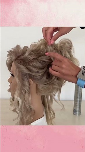 Updo hairstyle tutorial top hairstyle. Prom hairstyle