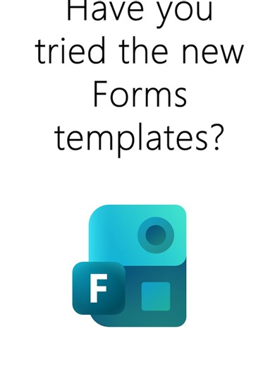 Have you tried the new Forms templates? #microsoft #forms