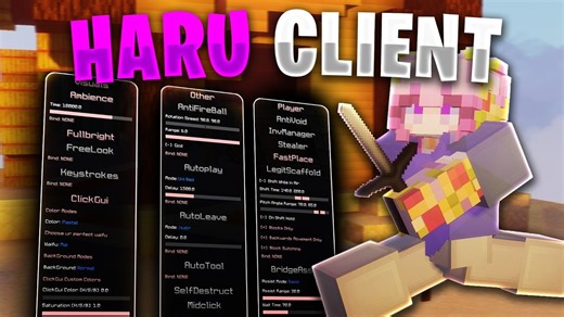 合法的最佳免费 Minecraft 客户端 - Haru 客户端