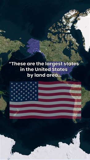The Largest States in the United States by Area 🌎#shorts #usa #geography