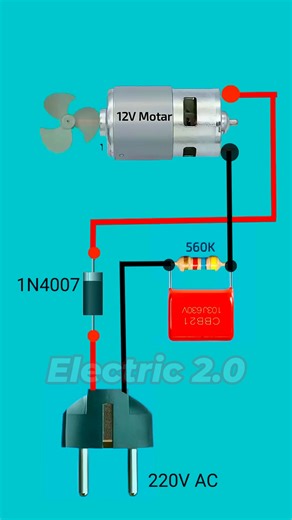 How To Run 12V DC Motor on 220V AC | Electric 2.0